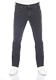 Wrangler Herren Jeans Greensboro Regular Straight Fit Jeanshose Hose Denim Stretch Baumwolle Blau Schwarz w30 - w46, Farbvariante:Black Out (W15QHT62D), Größe:40W / 30L