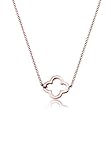 Elli Halskette Damen Kleeblatt Glücksbringer in 925 Sterling Silber vergoldet 40