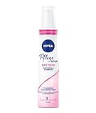 NIVEA Pflege & Halt Soft Touch Schaumfestiger (150 ml), pflegender Haarschaum mit Panthenol & Vitamin B3 für natürliche Stylings und 24h starken H
