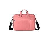 BBGSFDC Laptop- Taschen Laptoptasche 13. 3 14 15, 6 Zoll wasserdichte Notebook-Gehäuse-Hülse-Computer- Schulterhandtasche Frauen Männer Aktenkoffer (Color : Pink, Size : 15.6 inches)