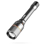 NEBO DaVinci 5000 Lumen | Schwarze LED-Taschenlampe | 21700 Akku mit Powerbank