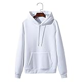 Hoodie Herren Langarm Loose Einfarbig Pullover Herren Einfachheit Mode Paar-Outfit Camping Bergsteigen Angeln Sweatshirt Herren Komfortabel Klassisch All-Match Pullover H