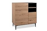 Kommode Konsole - ADA - Schrank Anrichte Artisan Eiche Nb. Schw