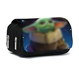 PVC Pencil Case with Zip, Pen Bag Große Kapazität Briefpapier Organizer,Sandwich-Reißverschlusstasche,20 * 10 * 7.5cm,130g