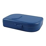ajaa! Bio Brotdose - Lunch-Box aus nachwachsenden Rohstoffen ohne Melamin, ohne Weichmacher wie BPA, plastikfrei (blue)
