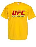 TEXTIL MONSTER T-Hemd - UFC - Ultimate Fighting Championship (S, Gelb)