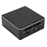Mini-Computer, MN22 Schwarz Dule Core 3 Grafik 2,4 GHz Bis 3,3 GHz HD 4K Mini-Desktop-Computer,DP HD 4K Dual WiFi,128GB/256GB/512GB M.2 NVME SSD ROM,8GB/16GB DDR4 RAM,für Win(EU-8GB DDR4+128GB SSD)