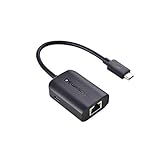 Cable Matters USB C auf Gigabit Ethernet Adapter mit 100W Ladung (USB C LAN Adapter) - bis zu 480 Mbps kabelgebundene Ethernet-Geschwindigkeit für Chromecast mit Google TV (2020 Version)