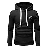 Vexiangni Hoodie Herren, Kapuzenpullover Herren Pullover Sweatshirt Kapuzen Hoodies Langarm Casual Vintage Farbblock mit Sport Outw