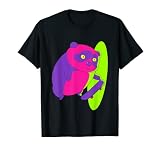Skateboard, Motiv Panda, Violett T-S