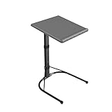QIFFIY Computertisch Stehpult Mordern Entwurf Laptop-Schreibtisch Einstellbare Höhe Abhebbarer for Arbeitstisch Notebook Stand Klapptisch Home Office Studie Schreibtisch (Color : Grau)