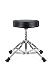 XDrum 19963 Schlagzeughocker Junior - Drumhocker für Kinder - 3-Fach Höhenverstellbar von 32cm-37cm - Stabile Gummifüße für perfekten S