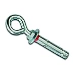 DOJA Industrial | Erweiterung Anker Ringschraube | M10-12 | PACK 5 | Wand Dehnschraube Deckenhaken | Haken Schwerlastanker | Oesenschraube Befestigung | Augen Schraube Bolzen | Schwerlastdüb