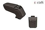 Rati Armster2 Armlehne, Mittelarmlehne mit Staufach I passgenau zum Mittelkonsole I passend für OPEL CORSA F 2020- [black]