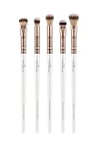 Augenpinsel-Set Luvia, Essential Eye Brush Set, 5 Lidschatten Schminkpinsel-Set, Perfektes Verblenden & Auftragen, Veg