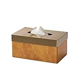 YAZHUANG8 Tissue Paper Halter Box Hülle Leder Textur Tissue Box Einfache und kreative Pumpenbox Home Wohnzimmer Desktop Dekoration Tissue Box Serviette Aufbewahrungsbox Haus & Reisen. (Size : A)