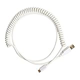 Kuinayouyi USB C Spiral Kabel Draht Mechanische Tastatur USB Kabel Typ C USB Schnittstelle für Poker 2 GH60 Tastatur Kit, WEII