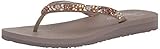 Skechers Cali Women's Damen Meditation-Daisy Garden Flipflop, Taupe/Multi, 41.5 EU