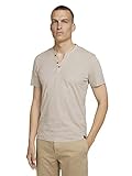 TOM TAILOR Herren Pocket Basic T-Shirt, 27679 - Cosy Soft Beige Melange, M