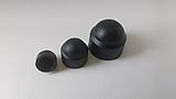 100 Stück Sechskant Schutzkappe M8 - Schlüsselweite 13mm, Farbe schwarz - Abdeckkapp