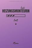 beste Heizungsmonteurin lädt Planer: inkl. Kalender 2020/2021 für die Ausbildung o. Weiterbildung | Perfekt für Frauen u. Mädchen, die Heizungen montieren | Ausbildungsbeginn Geschenk