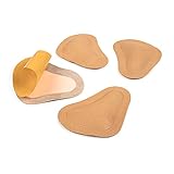 biped 2 Paar Spreizfuß Pelotten aus Leder T-Form - retrokapitale Abstützung - zum einkleben in die Schuhe z1780 (43/46 )
