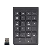 Surgewavelv 2,4G Drahtlose Numerische Tastatur 22 Tasten USB 2,4G Für Laptop Und Desktop-Computer Leise Finanzbuchhaltung Numerische Tastatur - Schwarz 12.3X8.5X1.3C