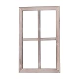 Nature by Kolibri Deko Fenster aus Holz, Fensterrahmen im Vintage Design, Bilderrahmen rechteckig 50 x 32 x 2