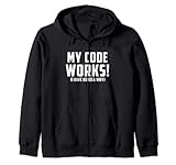 Programmierer Mein Code Funktioniert Lustiger Entwickler Kapuzenjack