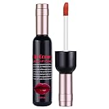 Plesuxfy Weinflaschen-Lippenflecken-Kit,Mini Wine Lip Lippenstift - Feuchtigkeitsspendendes, langlebiges, wasserdichtes, samtiges, flüssiges Weinflaschen-Lipgloss-Kit, Antihaft-Cup-Lip-Dye-S