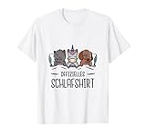 Offizielles Schlafshirt Hund Katze Einhorn Bett Kissen T-S
