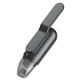Auto Staubsauger mit LED Licht,Kabelloser Handstaubsauger 80W,12000PA Saugleistung Handsauger,Wiederaufladbarer Akku Staubsauger mit Waschbarem Filter,Nass&Trocken Autostaubsauger (Black, One Size)