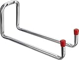 Connex Wandhaken 175 x 120 x 90 mm - Belastbar bis 15 kg - Mit schützender Gummikappe - verzinkt / Universalhaken / Montagehaken für Garage / Werkstatthaken / Ordnungshelfer / DY222025