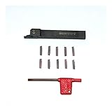 QWXZ Holzwerkzeuge 10pcs MGMN200-G Karbid-Einsätze hohe Härte Cutter + 1pc MGEHR1212-2 CNC-Drehmaschine Drehwerkzeughalter Bohrstange 12 * 12 * 100mm Stanzpositionierung