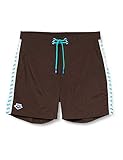 ARENA Herren Badehose Boxer Icons Beachshort, Espresso-White, S