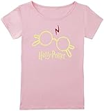 Harry Potter Kids Symbols Frauen T-Shirt rosa 104 100% Baumwolle Fan-Merch, F