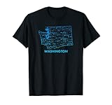 Washington Retro Vintage State Feuerwaffe Grafikdesign T-S