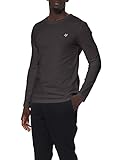 Marc O'Polo Herren 52022, Langarmshirt mit Premium-Qualität, zeitloses Herren T-Shirt mit kleinem Logo, bequemes Longsleeve aus Bio-Baumw