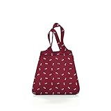 Reisenthel Mini Maxi Shopper Special Edition Bavaria 5 Dark Ruby rot – Einkaufsbeutel mit 15l Volumen aus reißfestem Polyestergewebe bei winzigem Packmaß – wasserabweisend – B 43,5 x H 63 x T 6