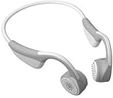 NCRD Drahtlose Knochenleitung Open-Ohr-Bluetooth-Kopfhörer, Bluetooth 5.0 Knochenleitungs-Kopfhörer, mit Mikrofon for die Laufung von Sportfitness (Color : Gray)