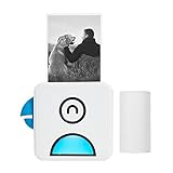 Bisofice Poooli L1 Mini Fotodrucker Thermofotodrucker 200dpi BT Wireless Receipt Label Sticker Maker für Arbeitsplan Memo Studiennotizen Listen Journaldruck Kompatibel mit Android iOS Smartp