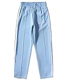 XRR Palm Engels Sporthose Jogger Hose Herren Damen Angels Fitness Slim Fit Hose Freizeithose Trainingshose,Light Blue,L