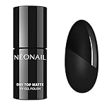 NEONAIL Nagellack UV Überlack Hochglanz Kein Schmutz auf dem Nagel abgelagert DRY TOP MATTE 7,2