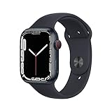 Apple Watch Series 7 (GPS + Cellular, 45mm) - Aluminiumgehäuse Mitternacht, Sportarmband Mitternacht - Reg