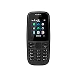 Nokia 105 Mobiltelefon (1, 8 Zoll Farbdisplay, FM Radio, 4 MB ROM, Dual-Sim) Schwarz, Version 2019