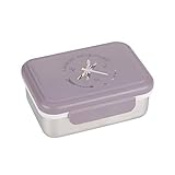 LÄSSIG Kinder Brotdose Edelstahl Lunchbox Frühstücksbox Nachhaltig Kindergarten Schule/Adventure Dragonfly,