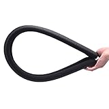 YFCTLM Dichtungsstreifen 2 stücke Türboden Dichtungsstreifen Schalldämmungstür und Fenstergummi Gummistreifen dauerhaft und leicht zu reinigen (Color : Black 1pcs)