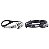 PETZL Unisex – Erwachsene Swift RL Stirnlampe, Schwarz, 8 x 8 & Unisex Actik Core Stirnlampe, Schwarz, Einheitsgröße EU