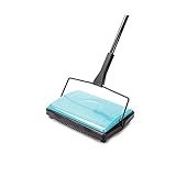 XINXI-YW Kehrmaschine Teppichboden Kehrmaschine Cleaner for Home Office Teppiche Teppiche Undercoat Teppiche Staubabfälle Papierreinigung mit Pinsel für Teppichböden (Color : Blue)