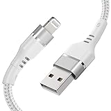 Syncwire iPhone Ladekabel 2M Ladekabel iPhone [MFi Zertifiziert] Lightning Kabel für iPhone SE 2020/11 Pro Max/11 Pro/11/XS Max/XS/XR/X/8/8 Plus/7/7 Plus/6S/6S Plus/6/6 Plus/SE/5, iPad - Silber Weiß